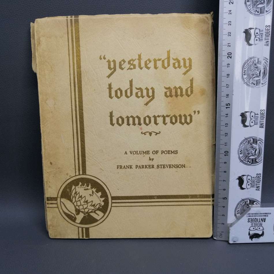 RARE!!! 1940's Signed Volume of Poems By Frank Parker Stevenson!!!