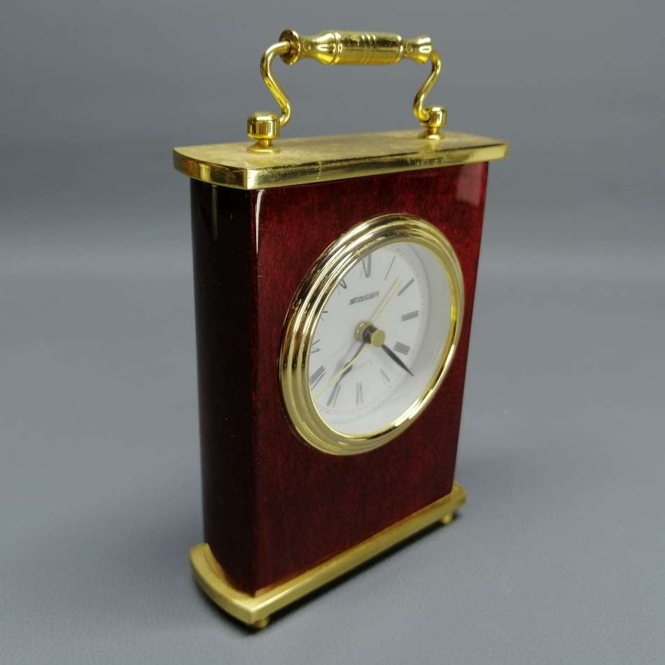 Original German Staiger Lacquered Wood and Brass Carriage Clock!!!