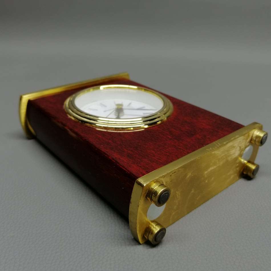Original German Staiger Lacquered Wood and Brass Carriage Clock!!!