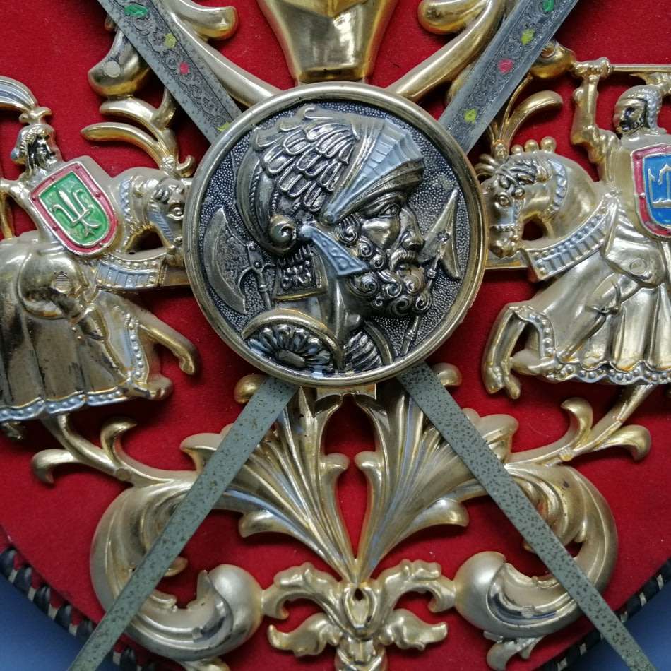 Large Decorative Vintage Spanish Shield and Sword Display!!!