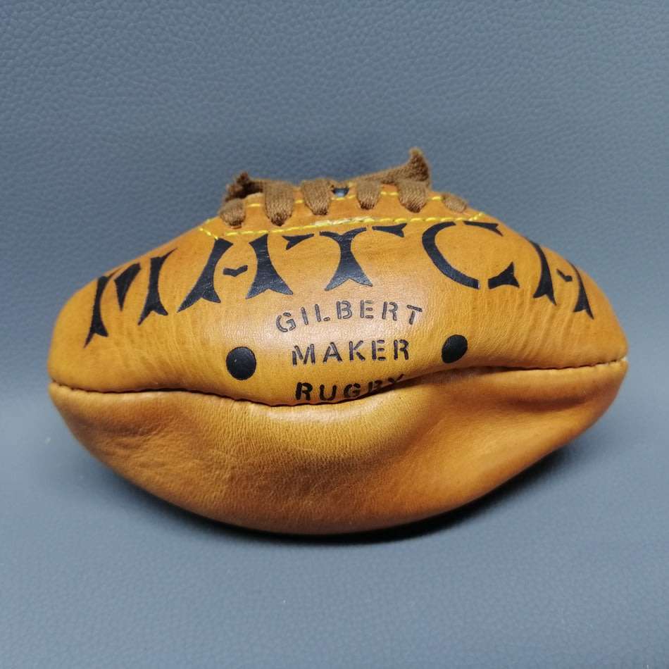 RARE!!! Genuine Leather Gilbert Match Mini Rugby Ball!!!