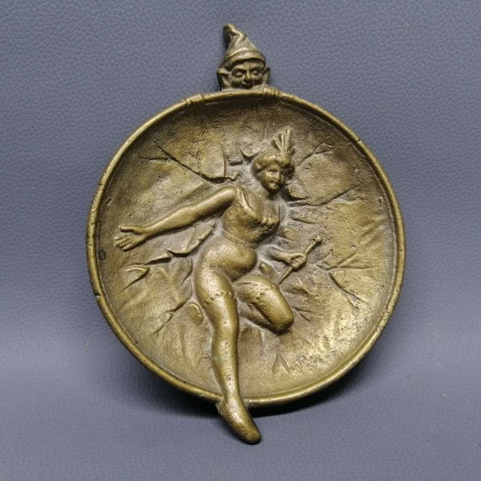 Antique Victorian Cast Metal Ashtray/Nut Bowl!!!