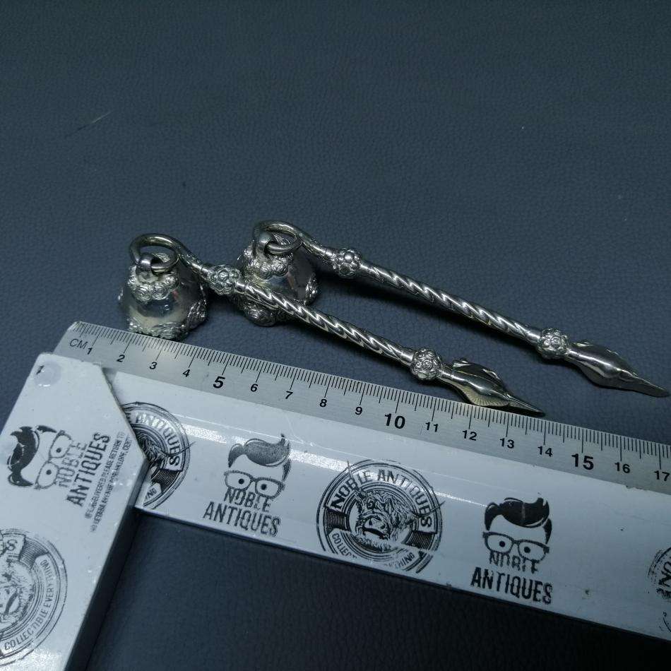 Two Original  EXQUISITE JENNA CLIFFORD SIGNATURE PEWTER CANDLE SNUFFERS !!! Bid per Item
