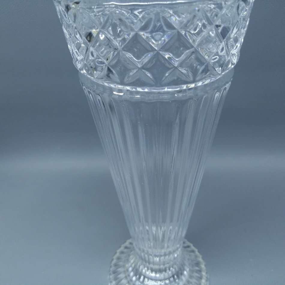 Exquisite!!! LARGE Vintage Crystal Tall Flower Vase!!!