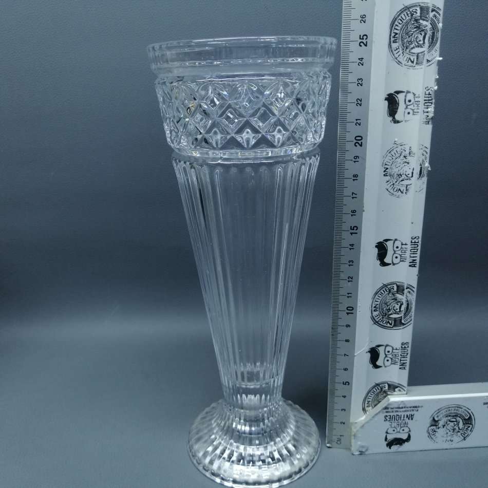 Exquisite!!! LARGE Vintage Crystal Tall Flower Vase!!!