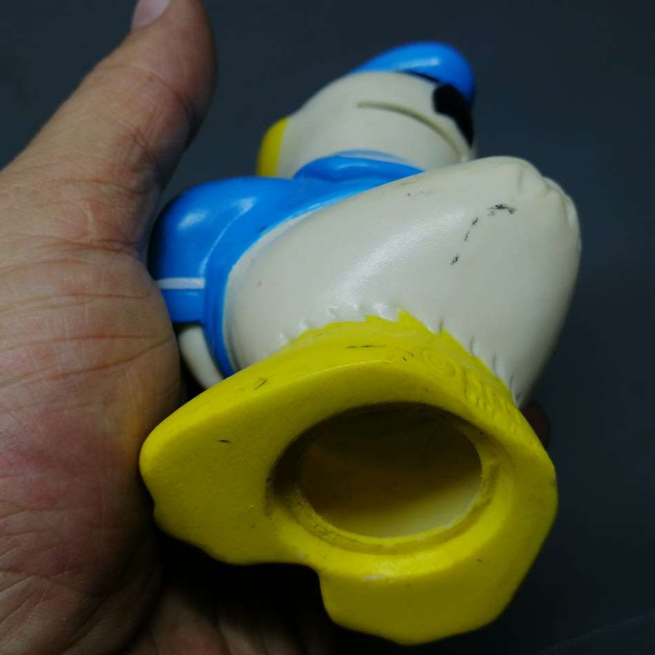 Highly Collectible Vintage Rubber Disney Donald Dick Savings Bank!!!