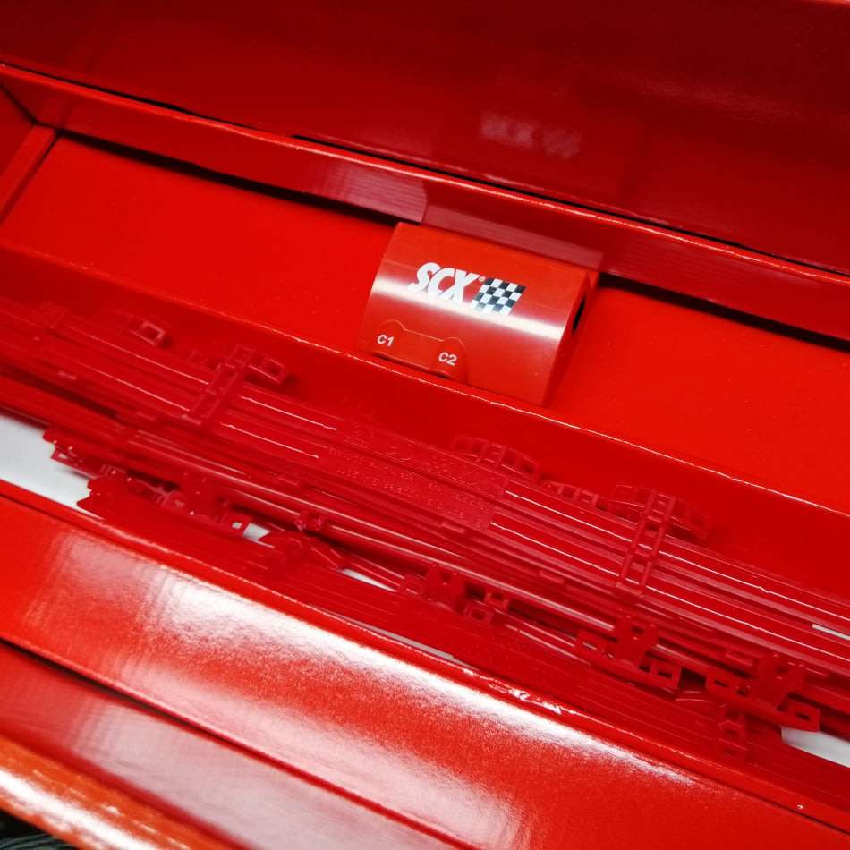 Original Boxed SCX Large Scale C2 GT Challenge Audi vs Peugeot!!! Almost New!!!