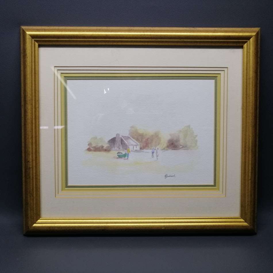 Fantastic!!! Original Signed and Framed JJ Bronkhorst Watercolor Landscape!!!