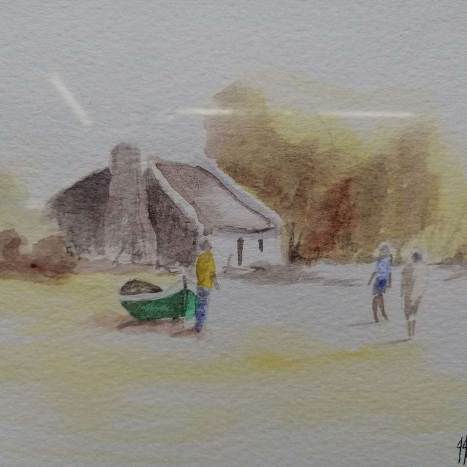 Fantastic!!! Original Signed and Framed JJ Bronkhorst Watercolor Landscape!!!