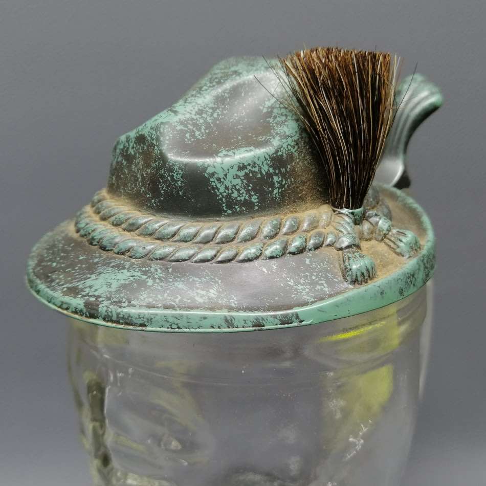 Super Cool!!! Original German Glass and Metal Boot Tankard!!!