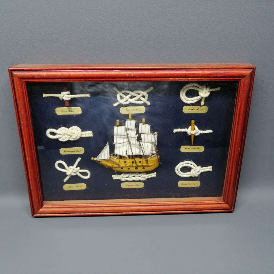 Fantastic!!! Shadow Framed Maritime Knot Display!!