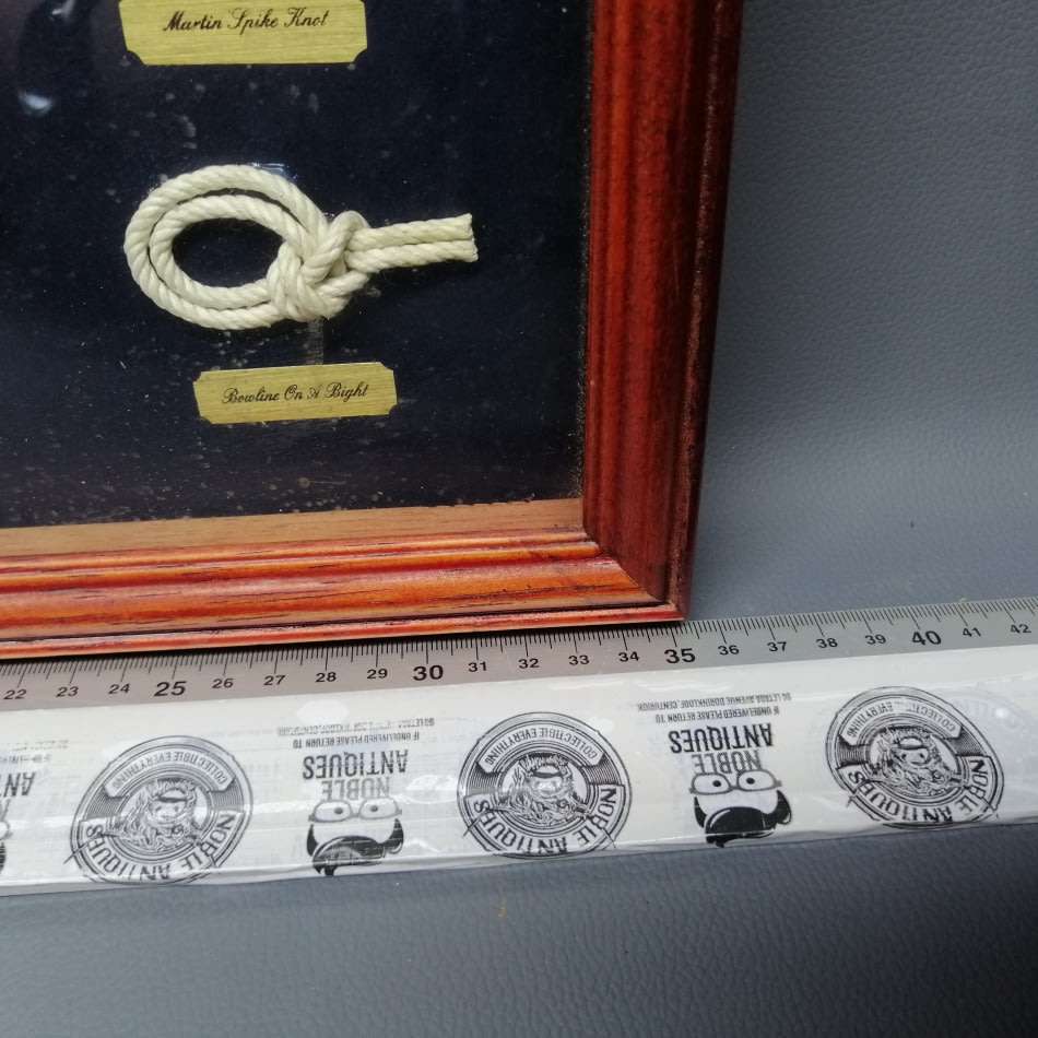 Fantastic!!! Shadow Framed Maritime Knot Display!!