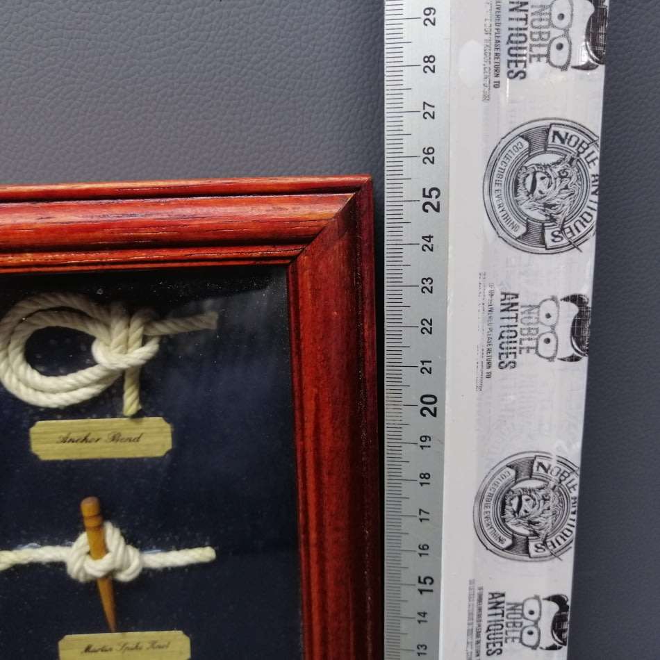 Fantastic!!! Shadow Framed Maritime Knot Display!!