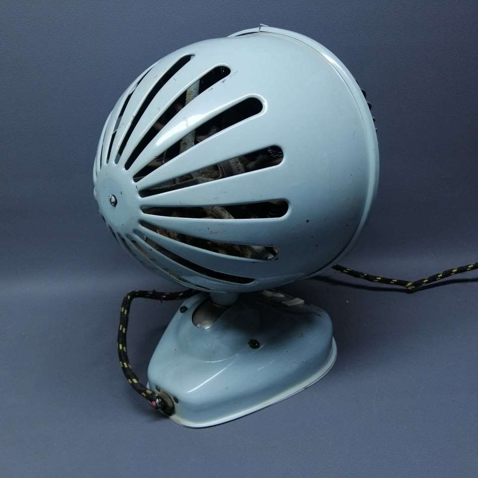 SUPER COOL!!! Original WORKING 1950's NWL Adjustable Head Table Fan and Heater Combo!!!