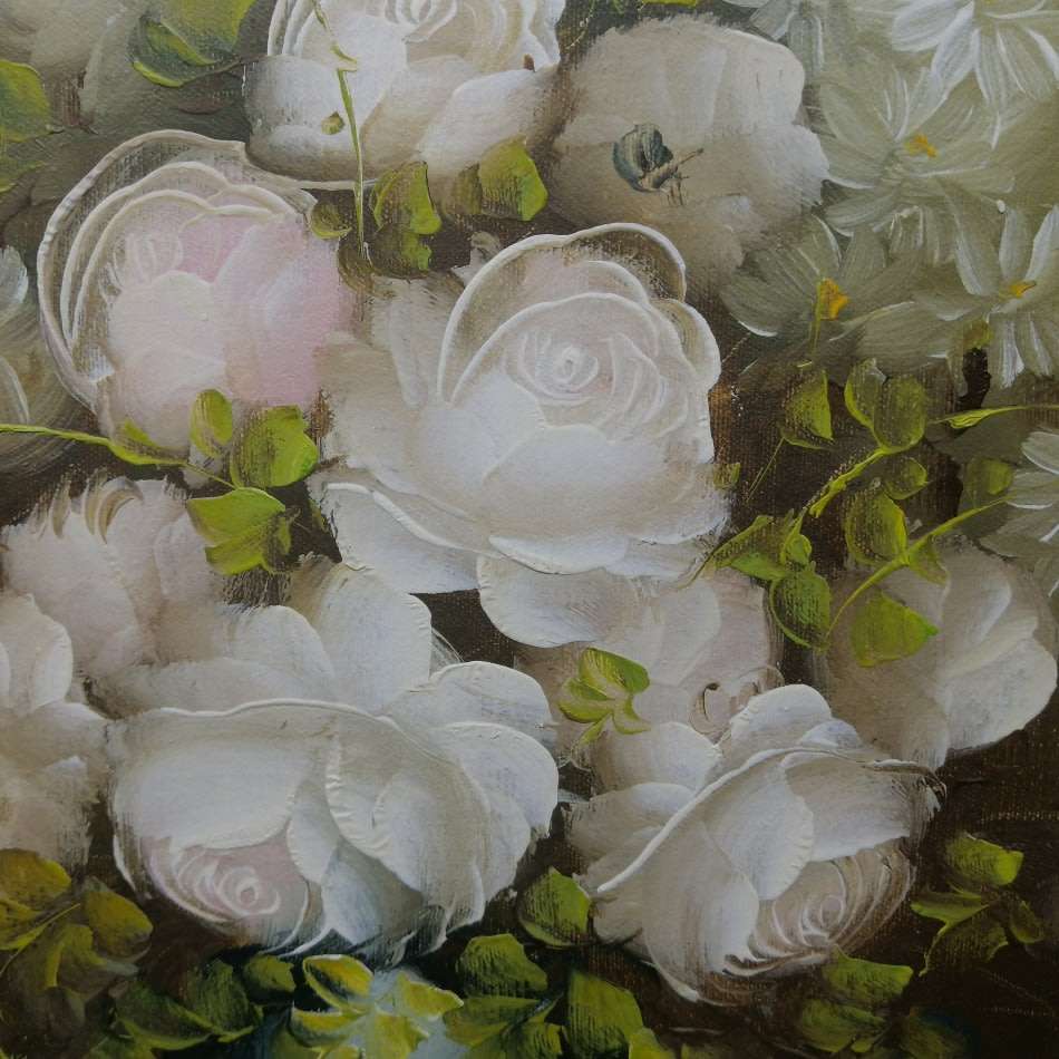 Fantastic!!!! LARGE Original Framed Oil on Board Botanical Still Life!! 800mm x 600mm