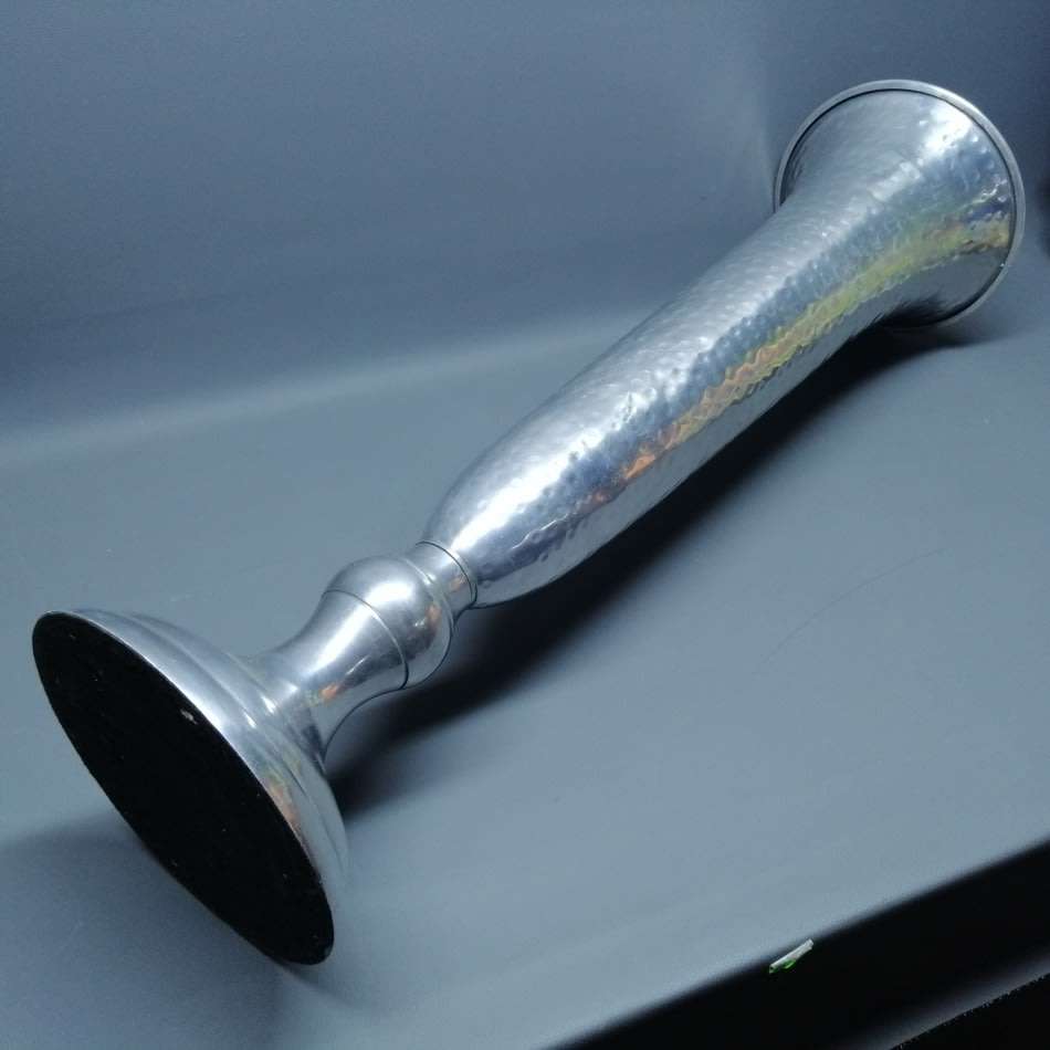 MASSIVE Hammered Pewter Styled Flower Vase!!! 750mm Tall!!!
