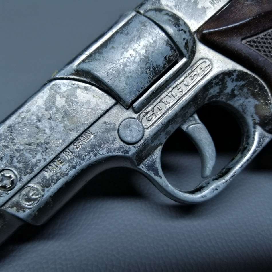 Original Vintage Spanish Die Cast Metal Cap Gun!!!