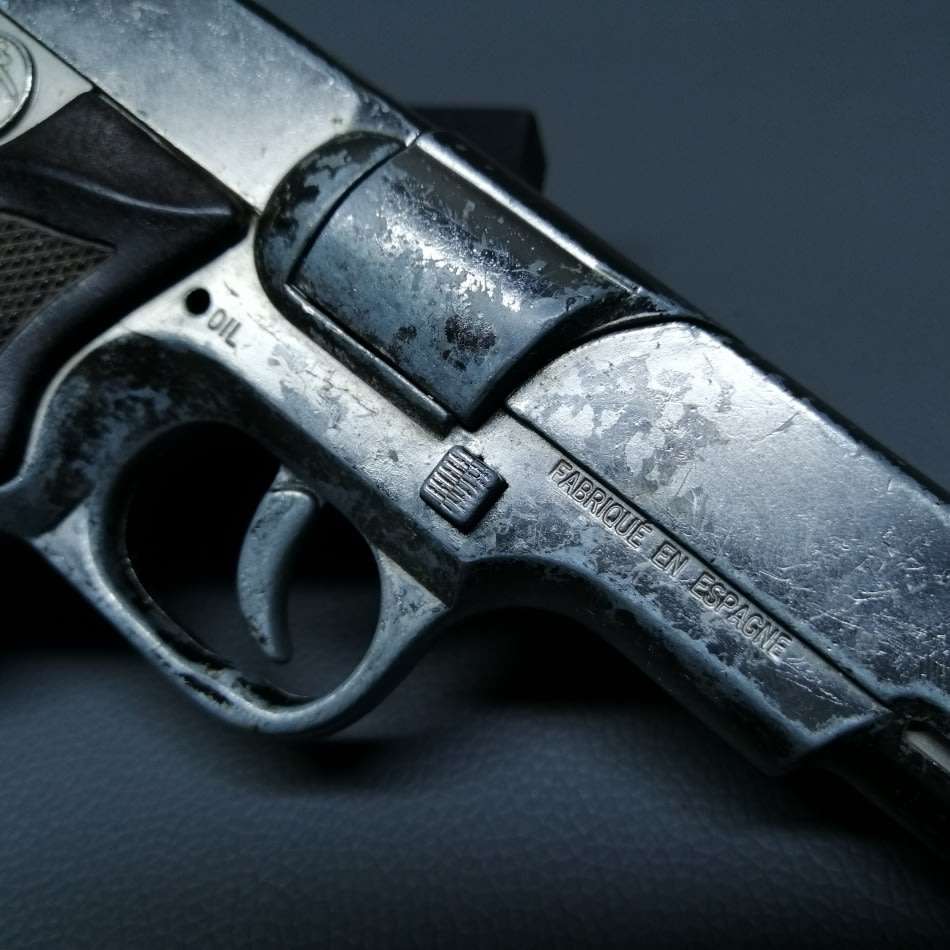 Original Vintage Spanish Die Cast Metal Cap Gun!!!