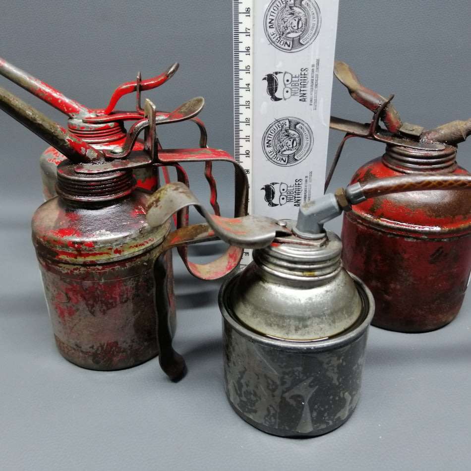 Super Cool!! Original Metal Oil Tin Collection!!! Bid For All!!!