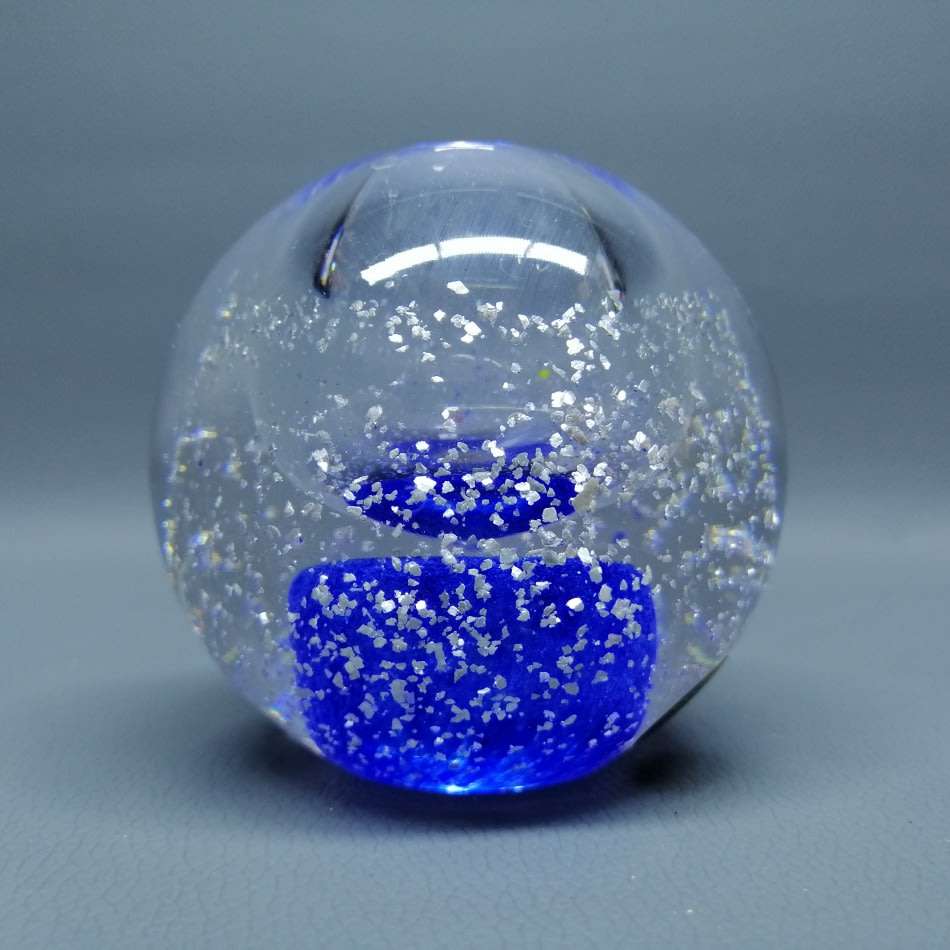 Large Original Bohemian Crystal Paperweight Ball!!!