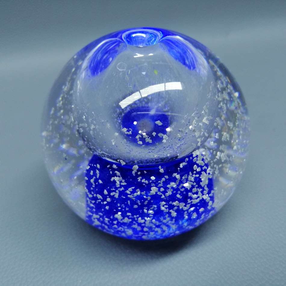 Large Original Bohemian Crystal Paperweight Ball!!!