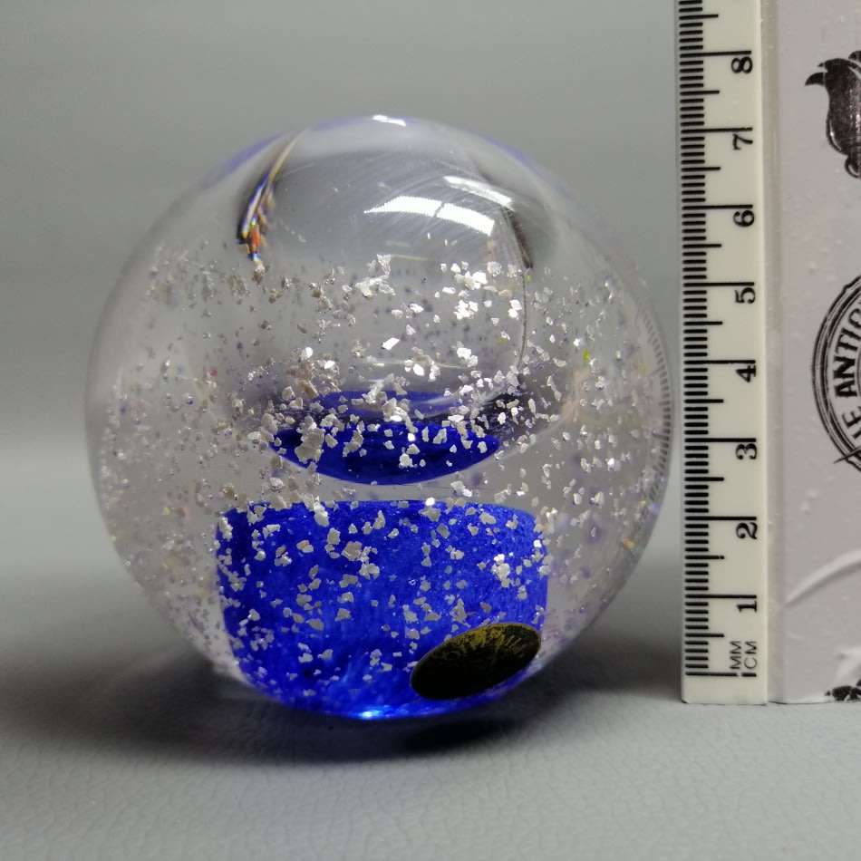 Large Original Bohemian Crystal Paperweight Ball!!!