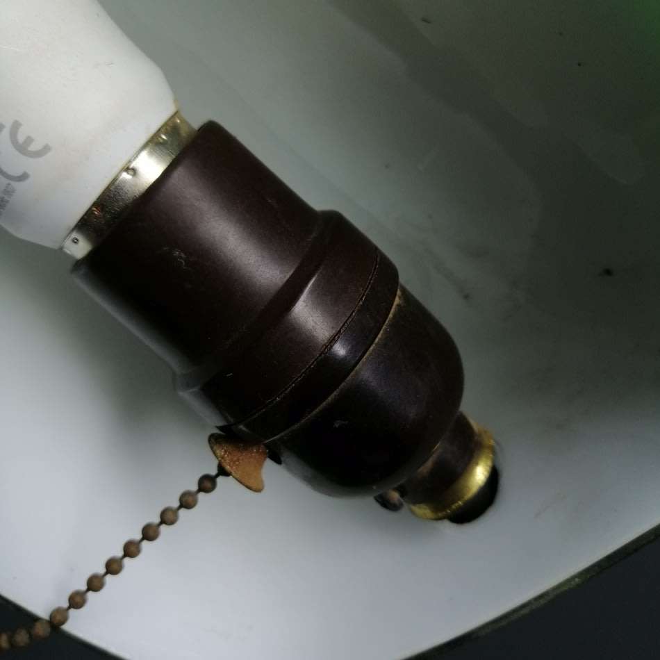 Original Vintage Brass and Green Glass Bankers Lamp, Working!!!