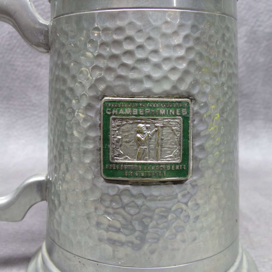 Original Hammered Seranco Pewter Beer Tankard - Chamber of Mines