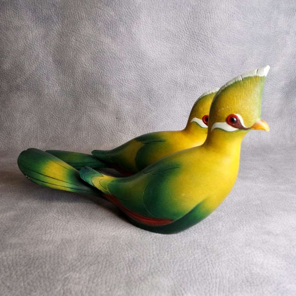 Large Original Limited Edition Numbered Feathers Gallery Male and Female Knysna Loerie!!!