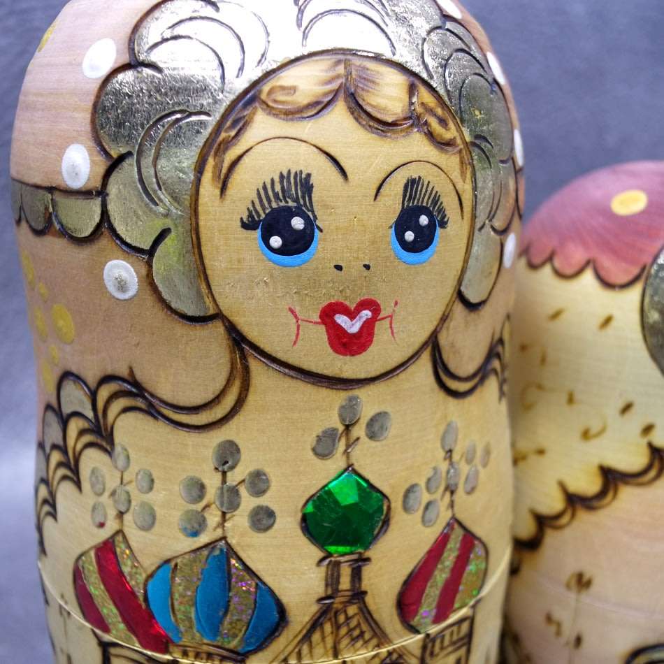 Original Hand Crafted 5 Level Russian Nesting Doll!!!