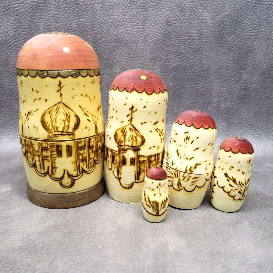Original Hand Crafted 5 Level Russian Nesting Doll!!!
