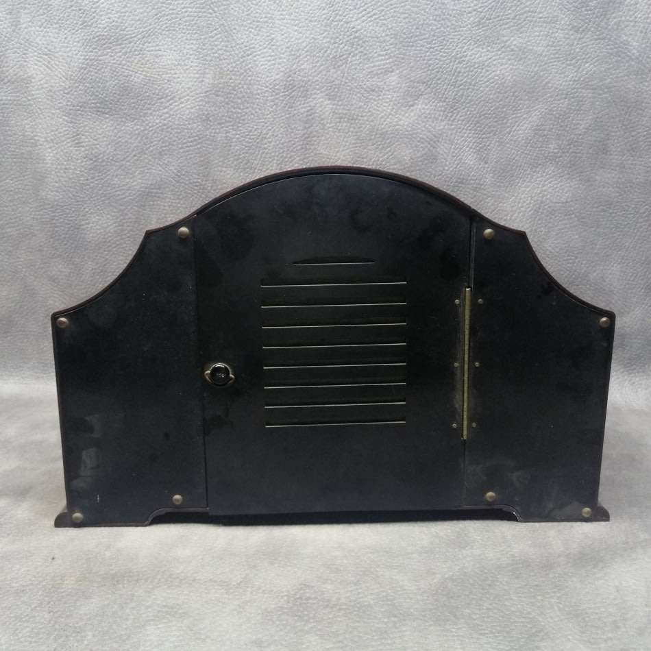 Fantastic!!! Large Original 1930's Smiths Enfield Footed Bakelite Clock - No Key