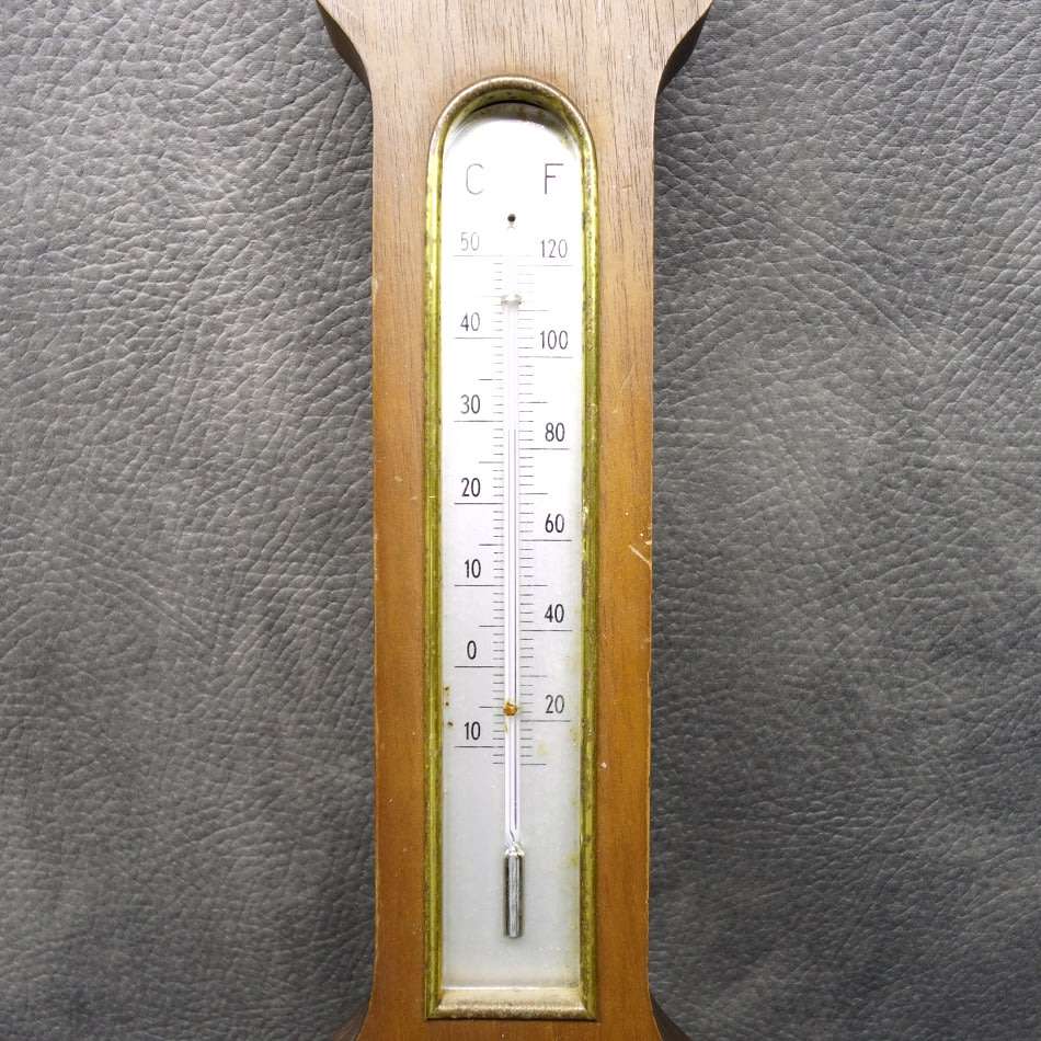 LARGE Barigo West German Barometer Thermometer on Wood Combination!!!