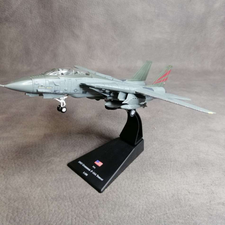 2003 USA Grumman F14A Tomcat Scale 1:100 Die Cast Metal Military Plane!!!