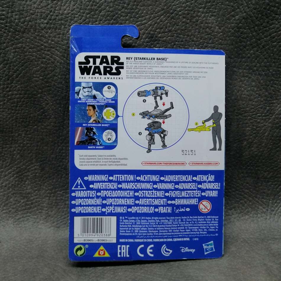 Original Carded Star Wars REY Starkiller Base Figurine !!!