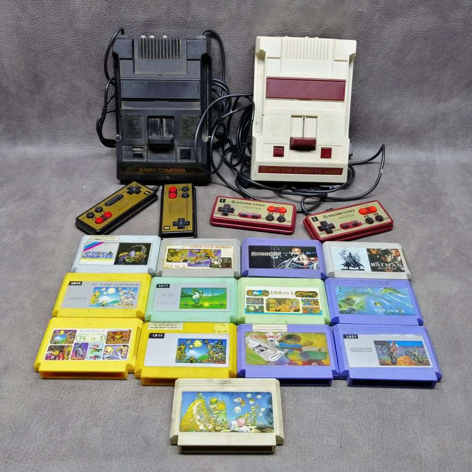 Vintage Cartridge Gaming Collection - Not Tested, No Power Adapter
