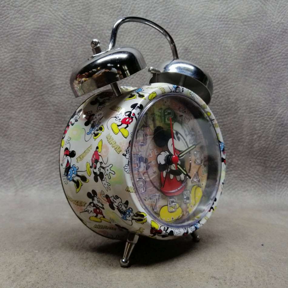 Large Original Mickey Mouse Alarm Clock!!! Working!!!