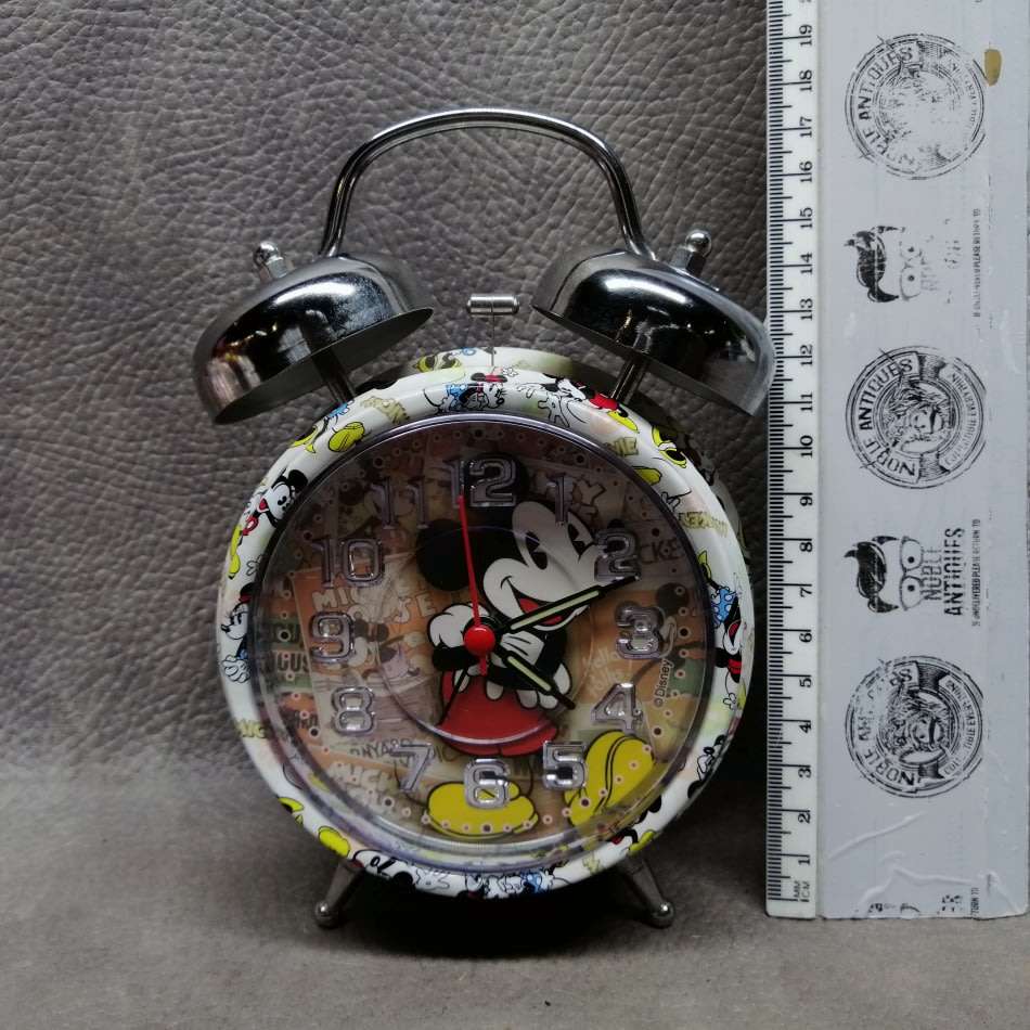 Large Original Mickey Mouse Alarm Clock!!! Working!!!