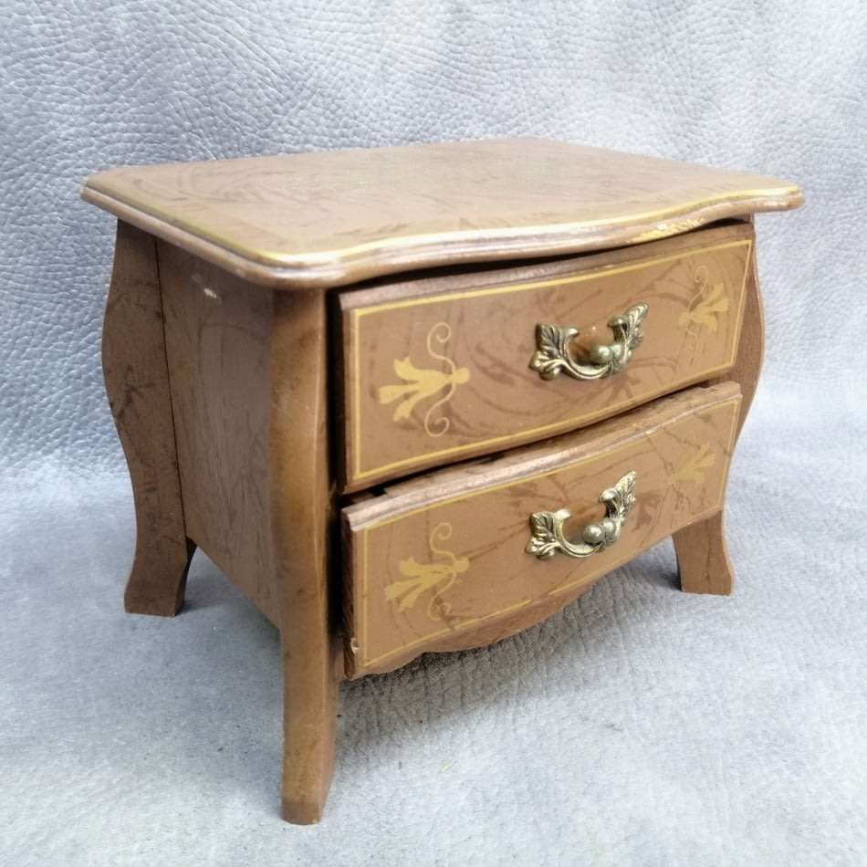 Fantastic!!! Original Wood Musical Jewelry Box!!! Working!!!