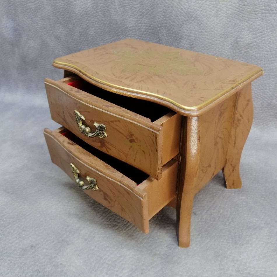 Fantastic!!! Original Wood Musical Jewelry Box!!! Working!!!