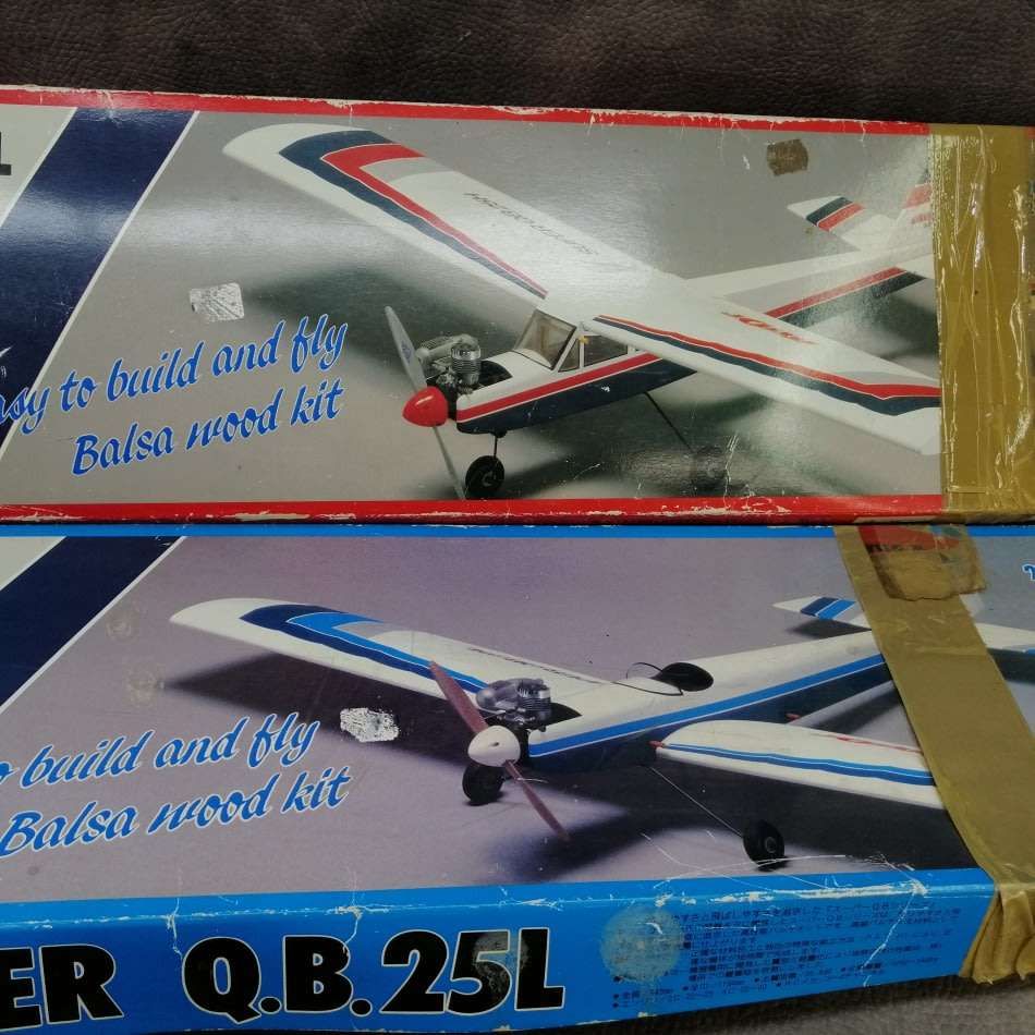 Large Boxed Balsa Building Sets - No Engines