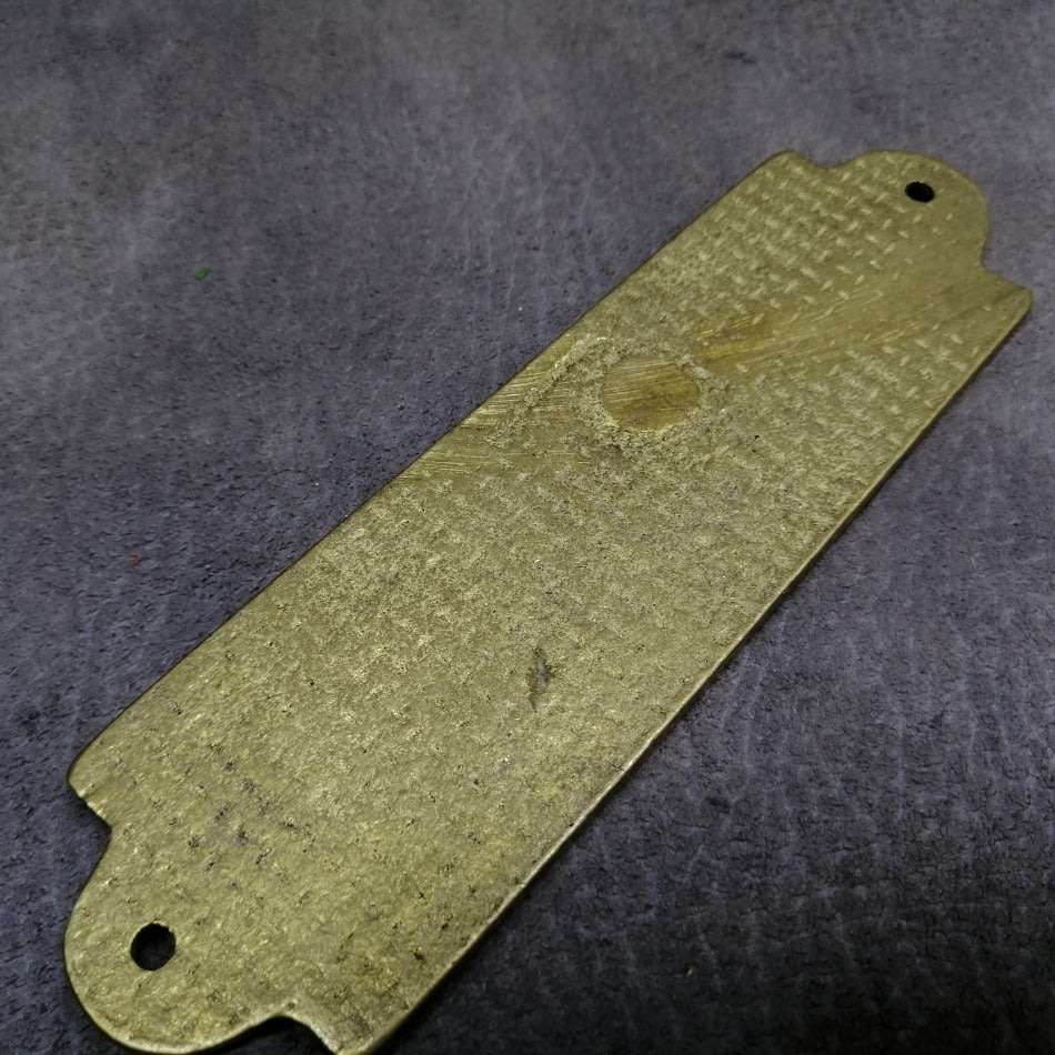 Vintage Cast Brass Toilet Door Mounted Sign!!!!