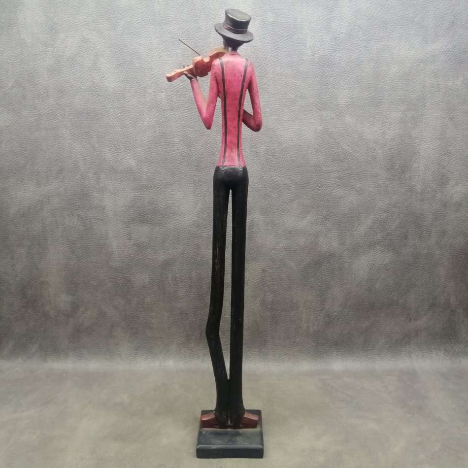 Cool!! Large Slender African Musician - The Violin Player!!! 600mm Tall!!!