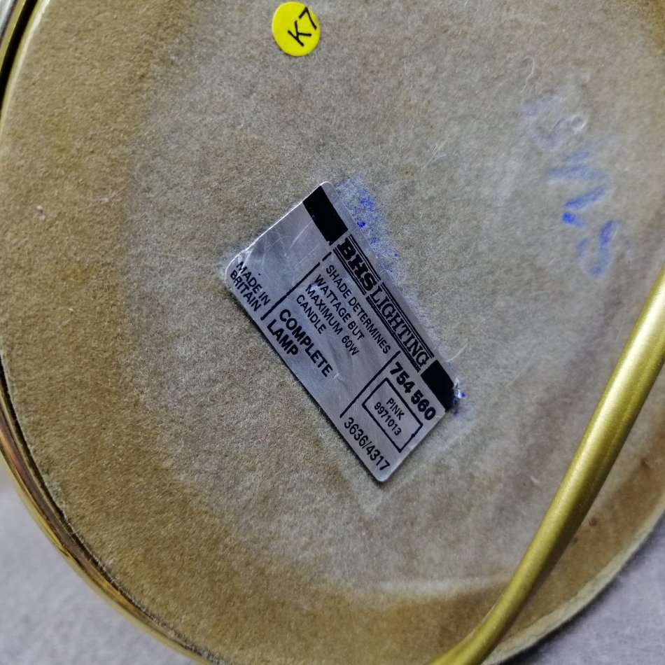 Vintage, Brass and Glass English Made Kitsch Tulip Bedside Lamps!!! Working!!!