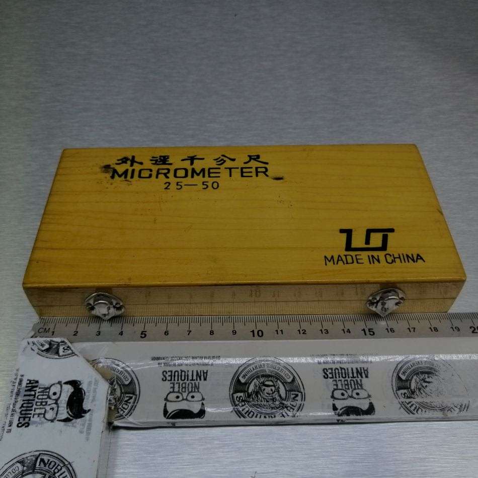 Original Wood Boxed Micrometer 25-50 - Like New