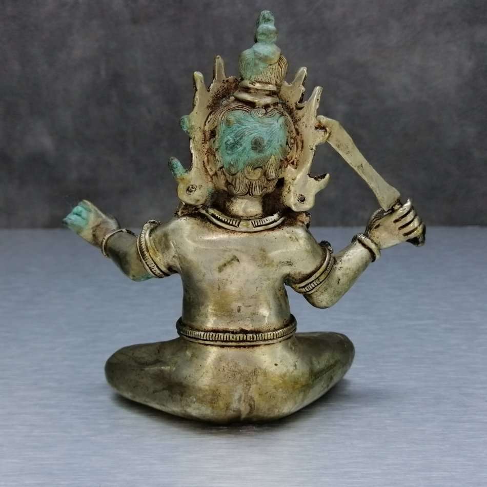 Fantastic!!! Highly Detailed Cast Silver Metal Oriental Figurine!!!