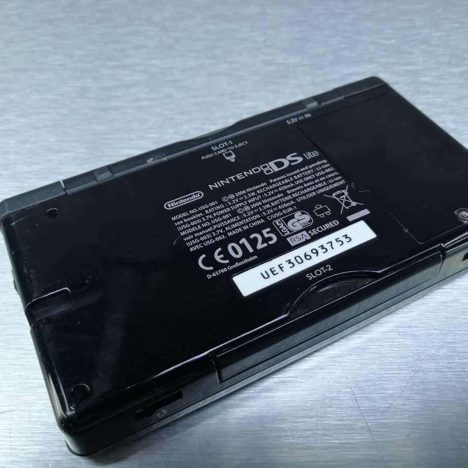 Original Black Nintendo DS Lite No Charger!!! Not Working!!!