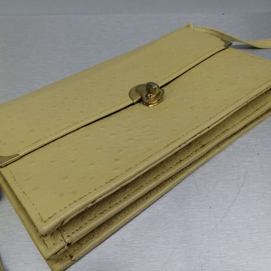 Vintage Genuine Ostrich Leather Shoulder Bag!!!