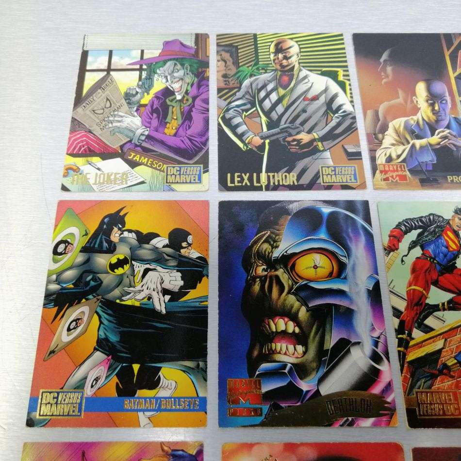 RARE!!! Vintage 1990's Collectible DC Marvel Foiled Card Collection!!! Bid For All!!!