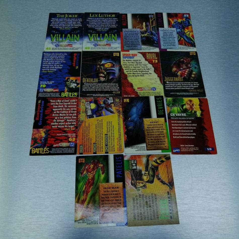RARE!!! Vintage 1990's Collectible DC Marvel Foiled Card Collection!!! Bid For All!!!
